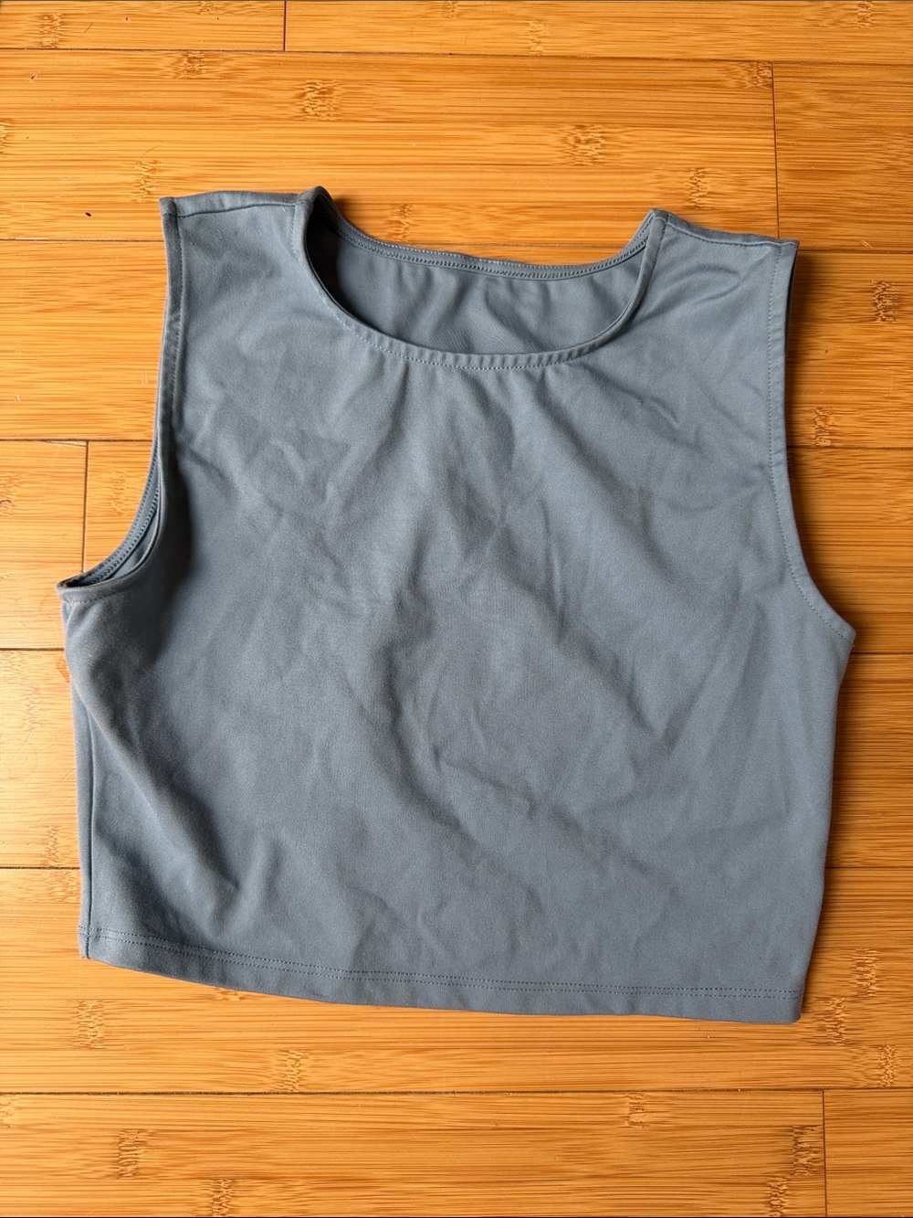 Blue Athletic Sport Tank Crop Top